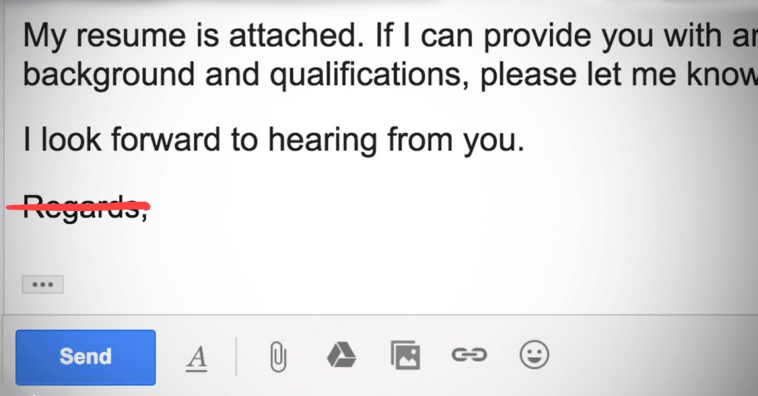 How to end an Email?